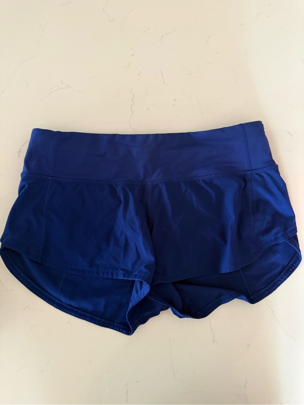 lululemon athletica Royal Blue Run Short with Wide Waistband